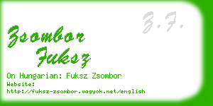 zsombor fuksz business card